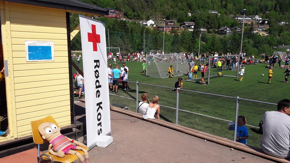 Sanitetsvakt på Syril stadion
