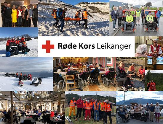 Fotomontasje Leikanger Røde Kors