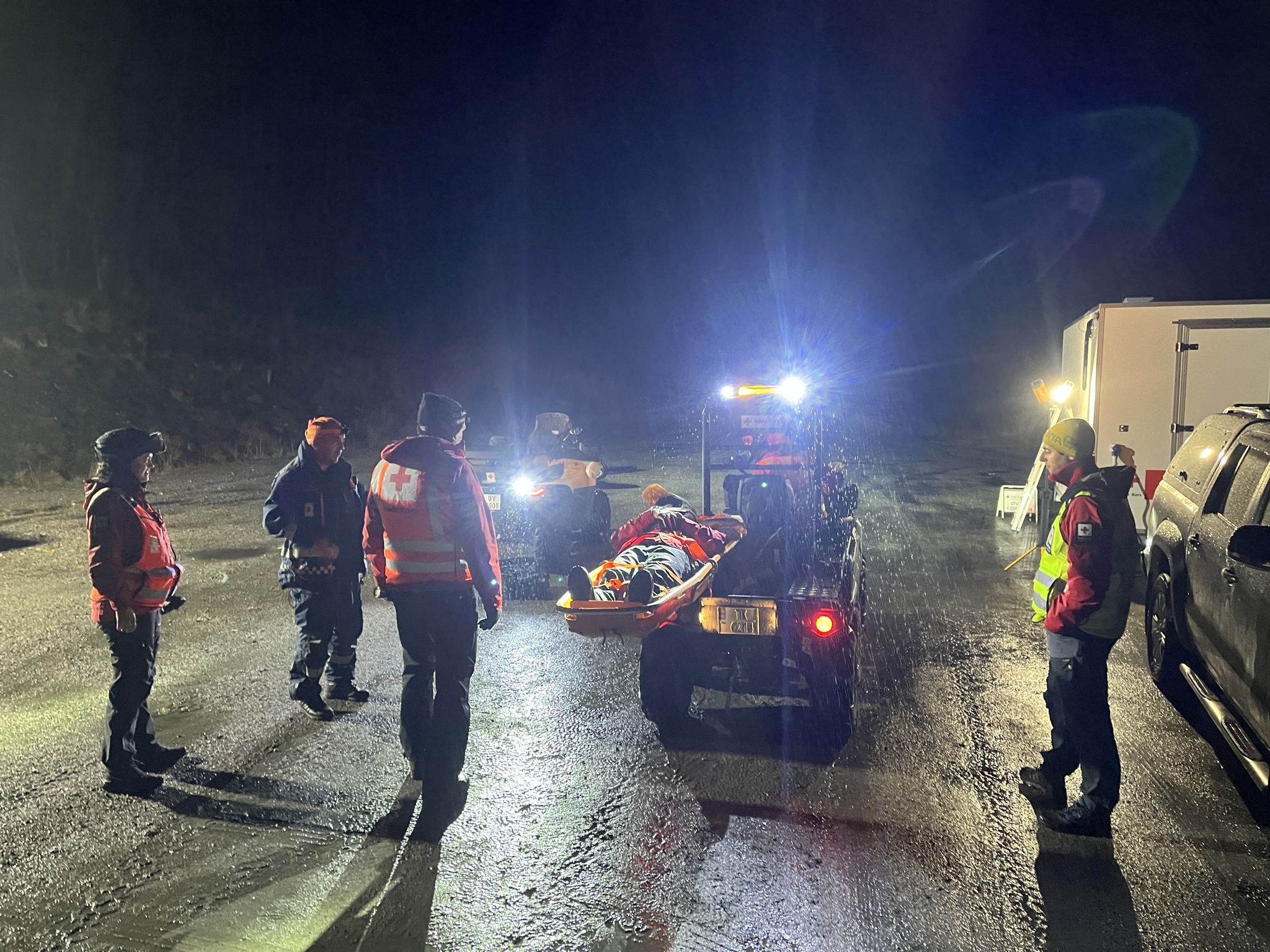 Øving på søk og redning i Huksdalen