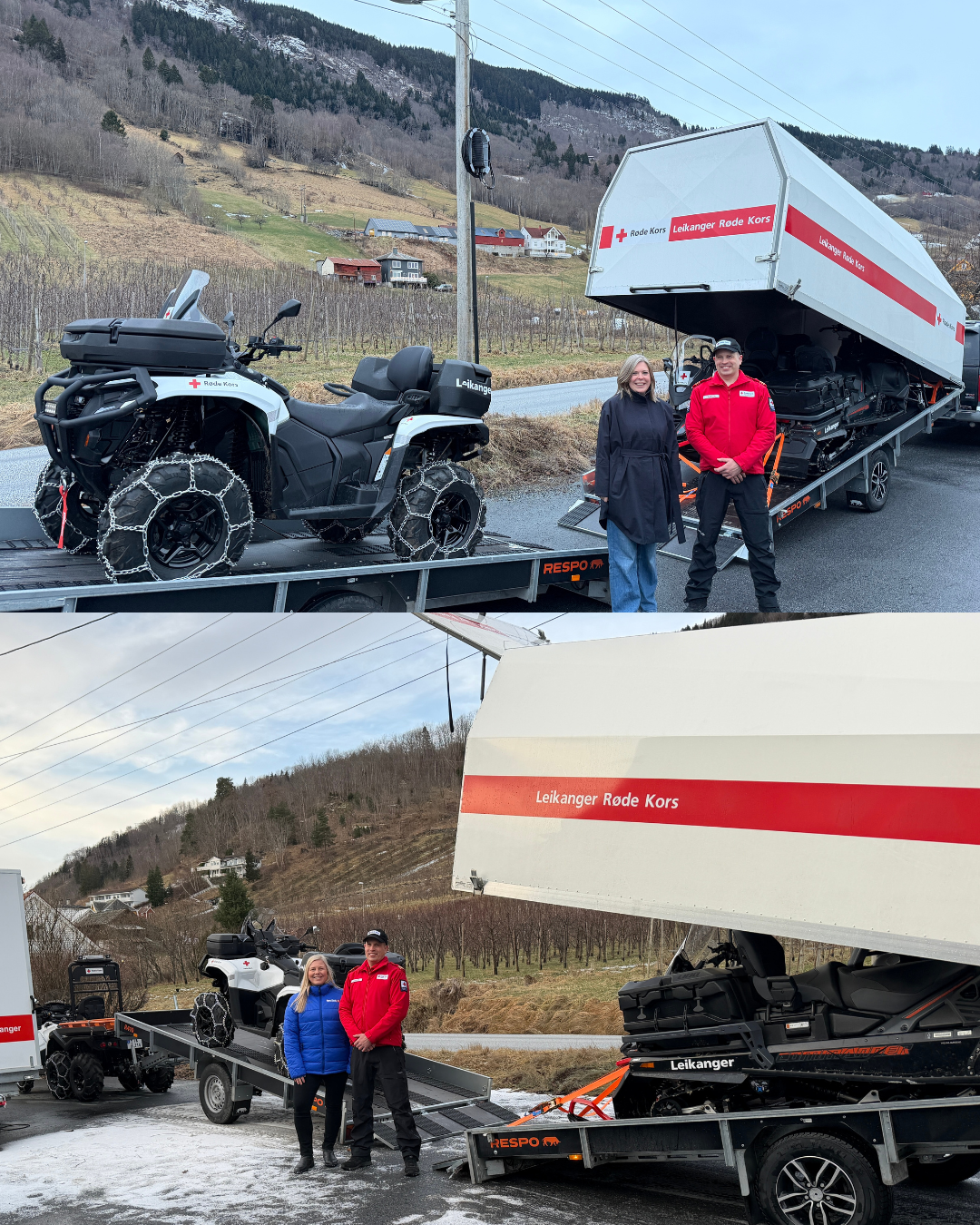 To nye hengarar styrkar beredskapen til Leikanger Røde Kors
