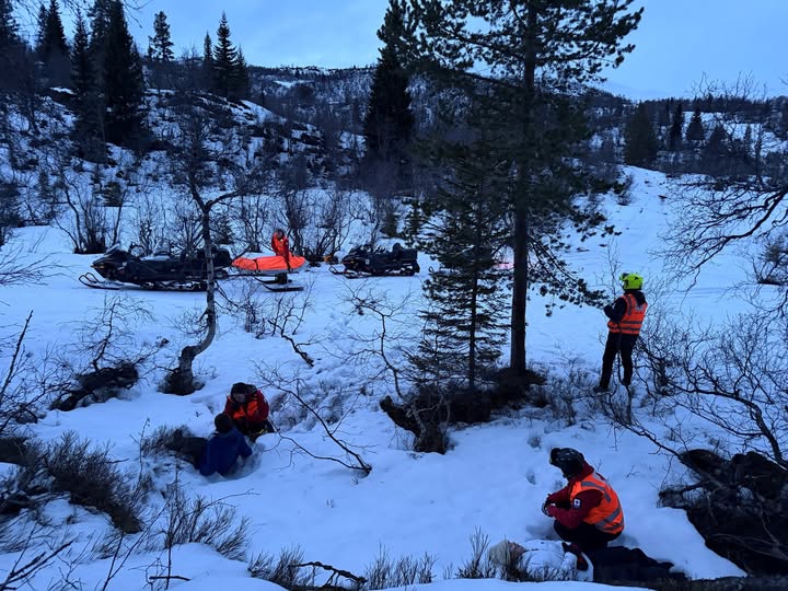 Øving på søk og redning
